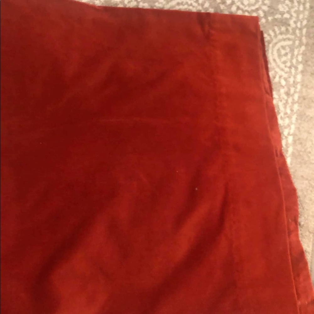 4 Pottery barn rust curtain panels size 50x84
